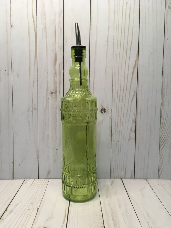 Green Glass Bottle Dispenser Glass Bottle Soap Dispenser