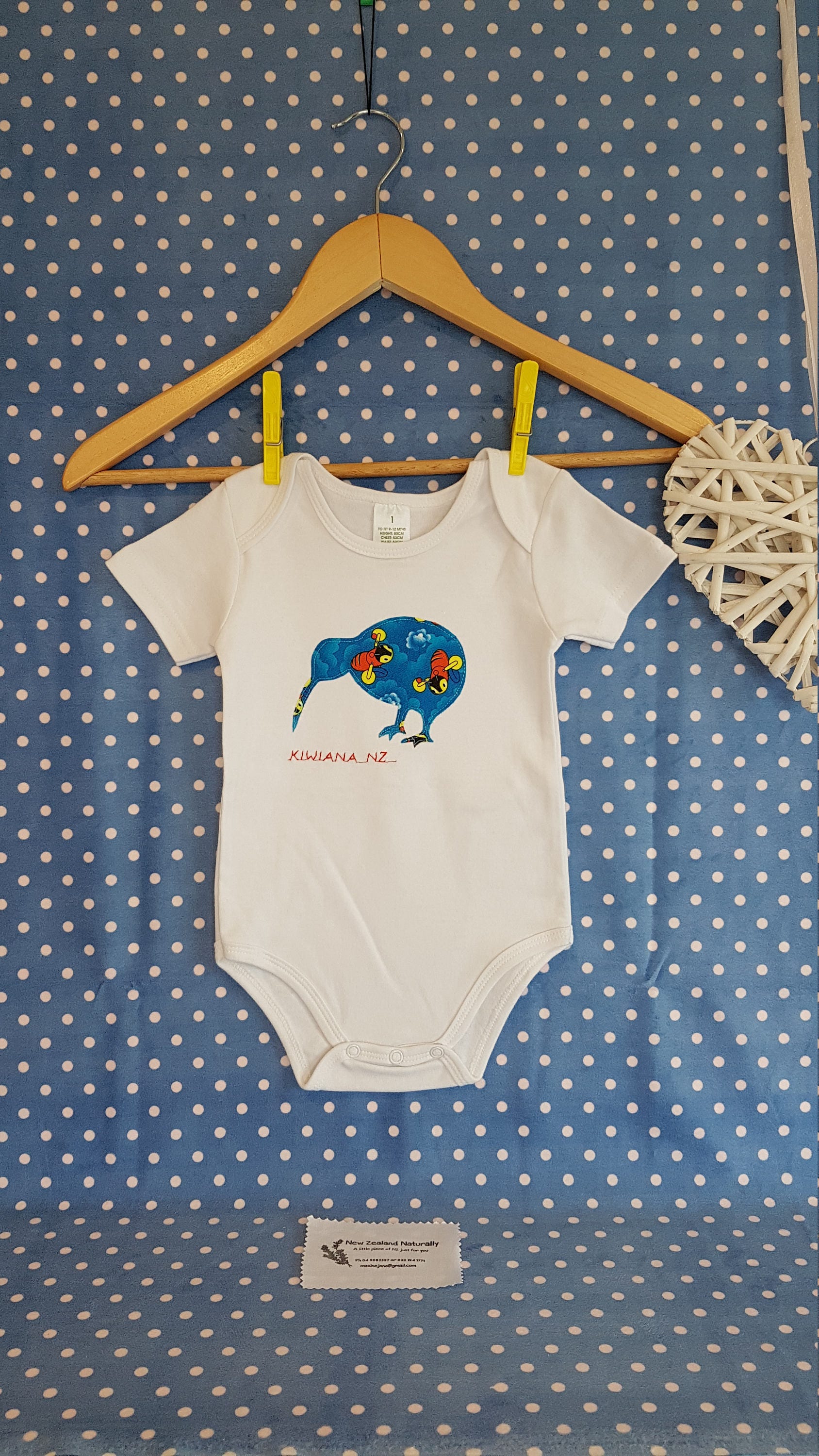 Baby Onesie. New Zealand. For Baby. Buzzy Bee Kiwi Onesie
