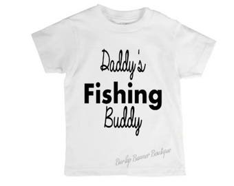 Kids fishing tshirt | Etsy