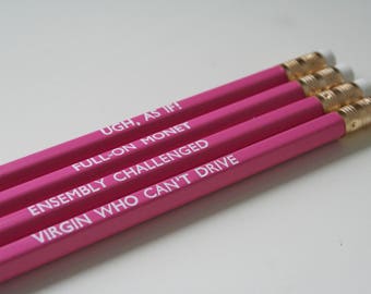 Clueless Quote Pencil Set