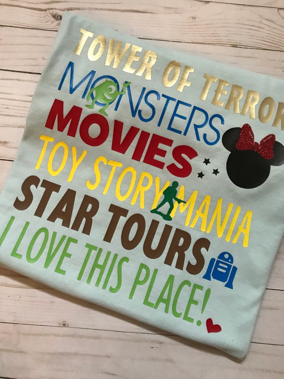 hollywood studios shirts etsy