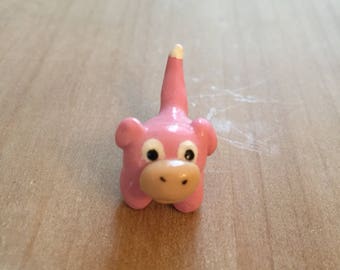 Pokemon Slowpoke Polymer Clay Figurine