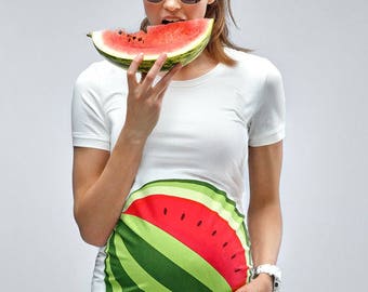 My Watermelon Bump Maternity T-Shirt - Pregnancy tshirt - Mamagama Maternity Wear - Baby Shower - Girl - BABY girl