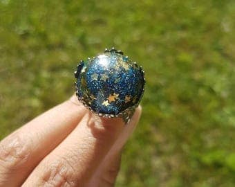 ring starry sky space reduce sold