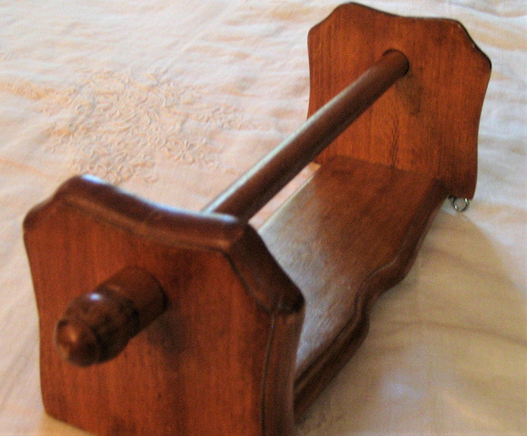 Wood Paper Towel Holder Wall Rack Kamenstein Made in Thailand