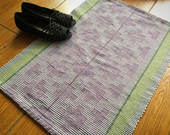 Area rug - washable rug - kitchen rug - bath mat - bathroom rug - handwoven rug - area mat - kitchen mat - washable mat - handwoven