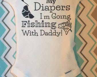 Download SVG DXF EPS Cut file Pack My Diapers I'm Going Fishing