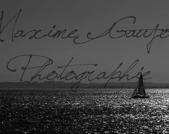 A boat off Lisbon, Portugal, Lisbon.