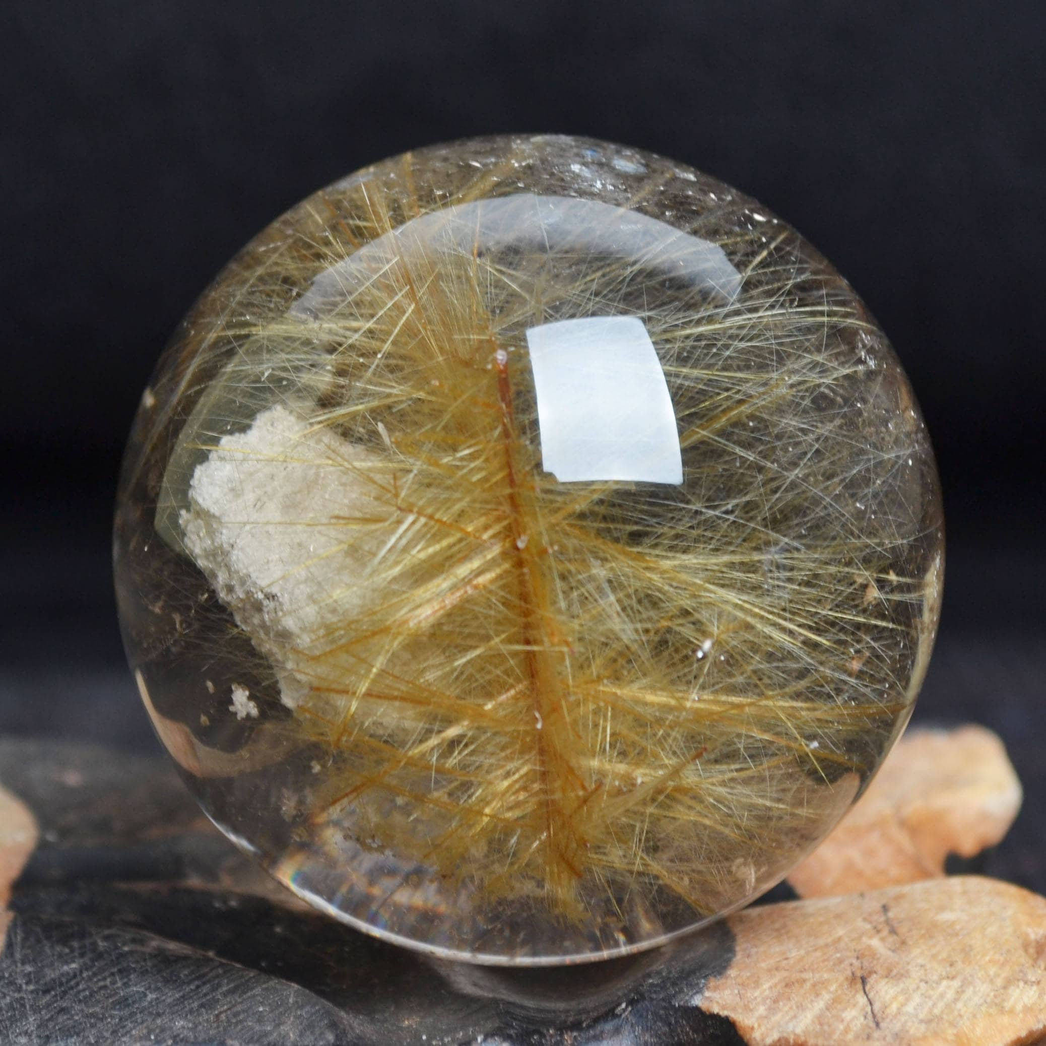 2.08Rare Large Clear Golden Rutilated Quartz