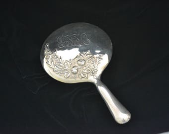 Beautiful Antique Sterling Silver Hand Mirror