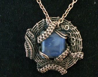 Labradorite and copper necklace