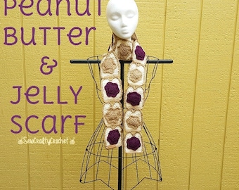 Peanut Butter & Jelly Scarf