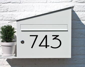 3" Address Number, Mailbox Numbers, Door Numbers, Address Plaque, House Numbers, Modern numbers, Mailbox post numbers, Vinyl Numbers, AN104