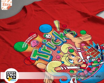 Silly Harley, Tricks are for Kids: Suicide Squad Tshirt; Unisex, Womans, Ladies Fit, Ringspun
