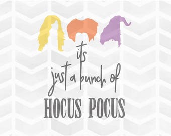 Hocus Pocus SVG and DXF Cut File - PNG - Download File - Cricut - Silhouette
