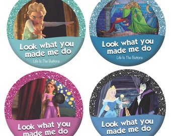 Disney Inspired 3" Button (Taylor Swift lyrics)