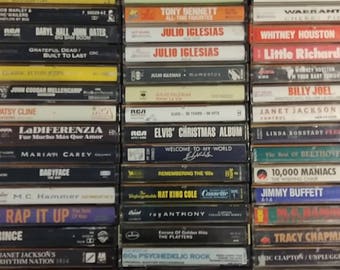 Cassette Tapes#1- Rock, Soundtracks,R&B. See list below.