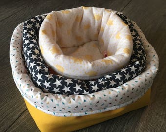 Set of 3 nesting baskets that are completely customizable.