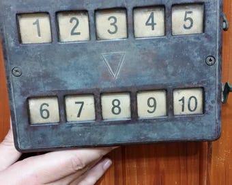 Antique Vintage Walnut Holtger and cabot annunciator for hotels ca 1880, hotel transylvania, hotel silver, hotel keychain, hotel key, hotel