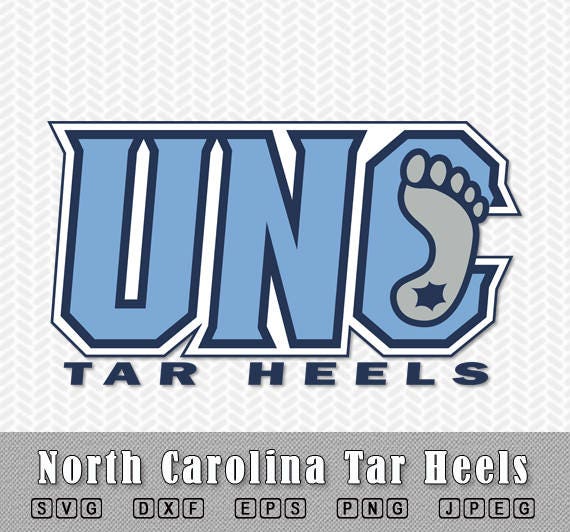 University North Carolina Tar Heels SVG DXF Logo Vector Cut