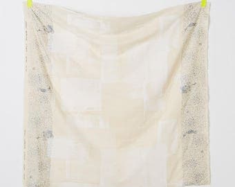 Nani Iro double gauze - WHITE Canvas fabric - 50cm