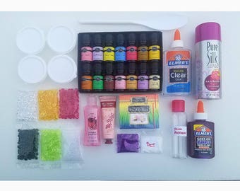 NEW! Scented fishbowl/crunchy Slime kit+ RECIPE!!