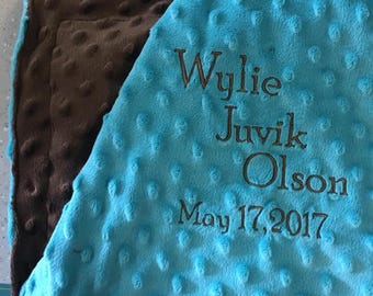 Minky baby blanket