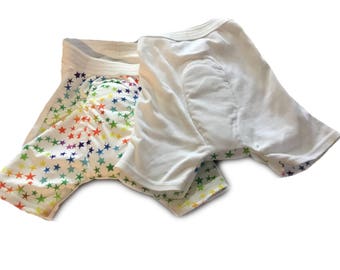Boxer Briefs - Boy's Sizes - Zorb - Absorbent Underwear - Incontinence Underwear - Bed wetting - 100% Organic Cotton Outer Material