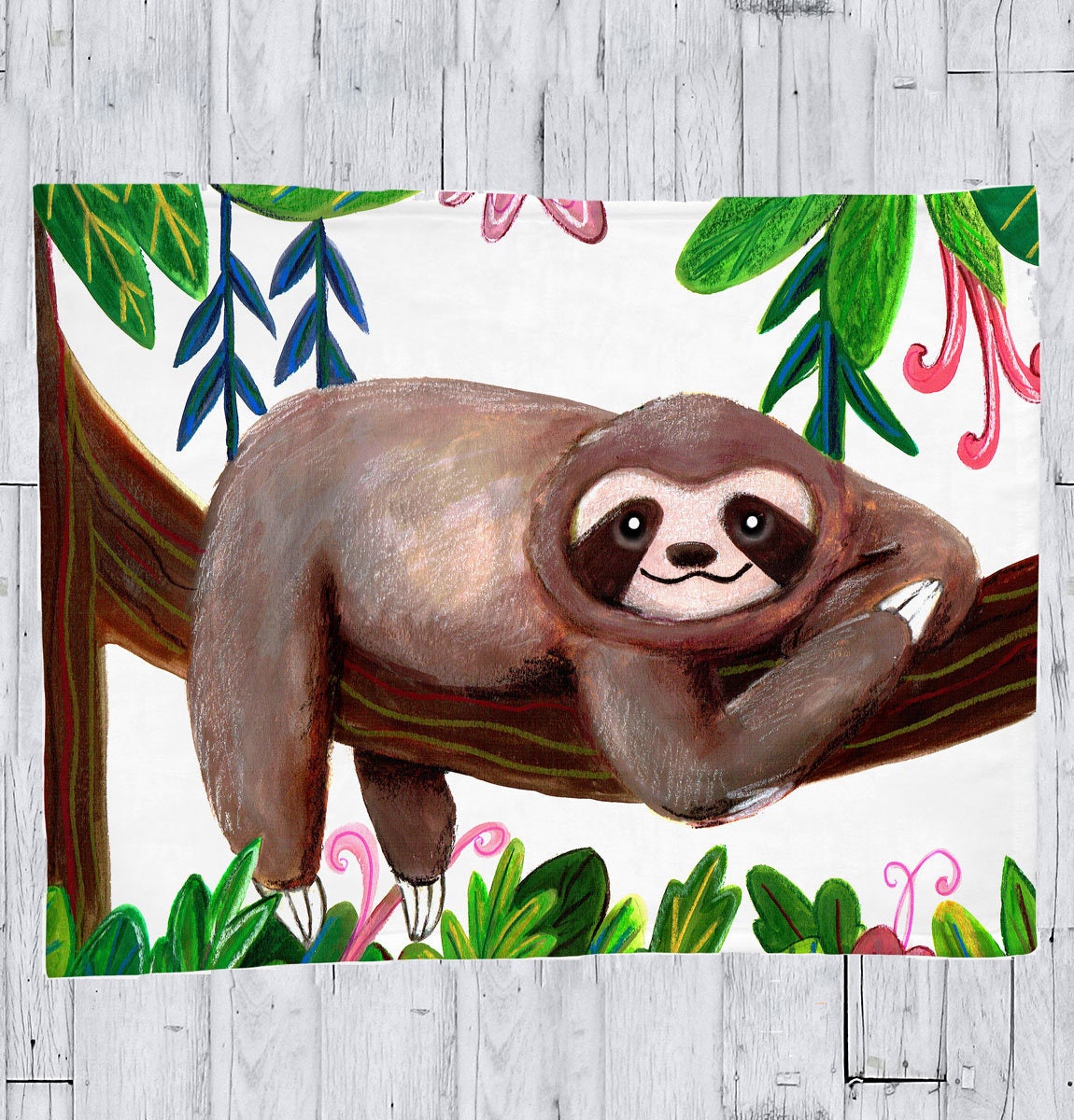 Sloth crochet baby blanket baby shower gifts nursery | Etsy