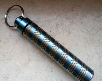 Titanium Waterproof Storage Capsule, EDC Keychain/Survival Accessories