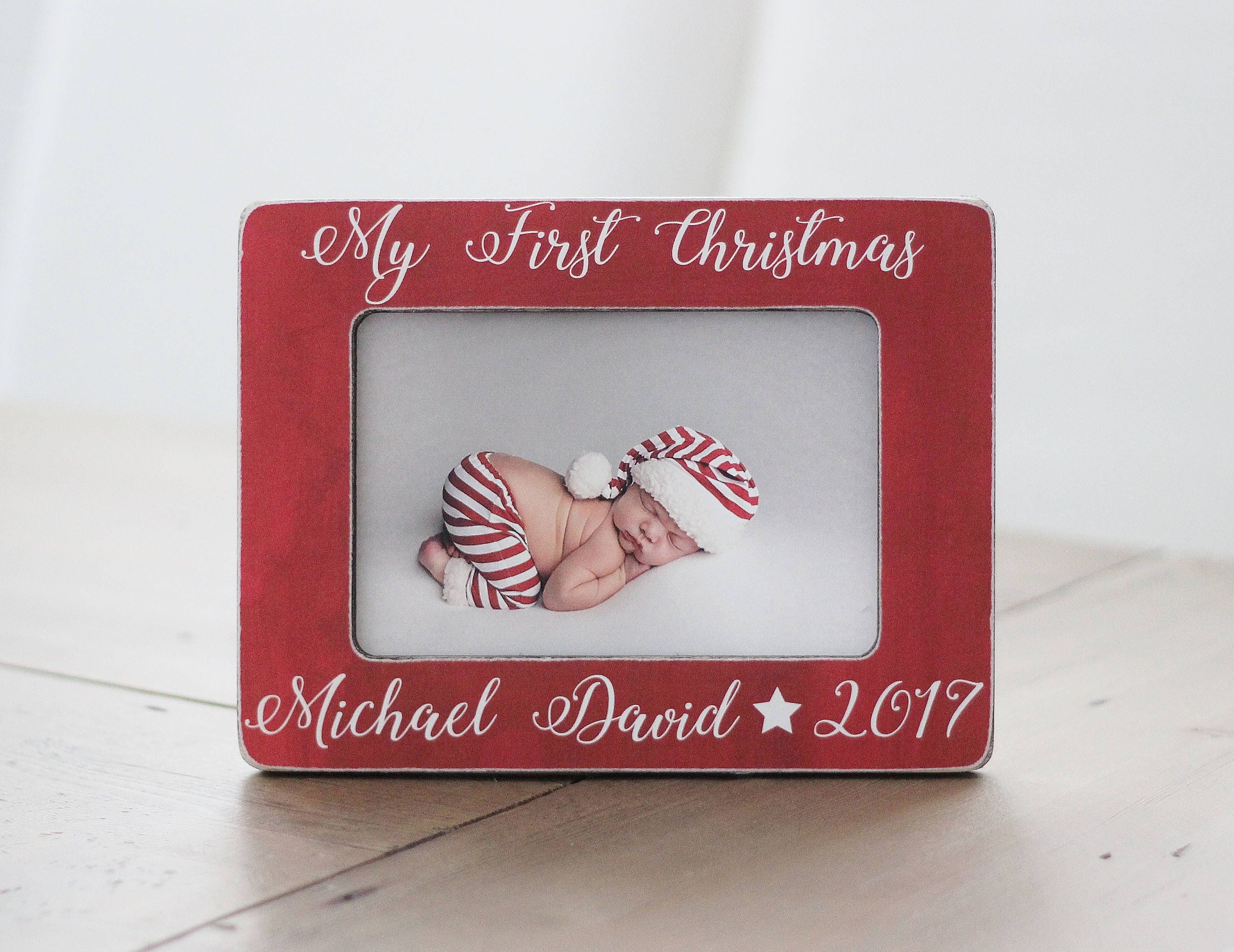 My First Christmas Picture Frame Baby's First Christmas