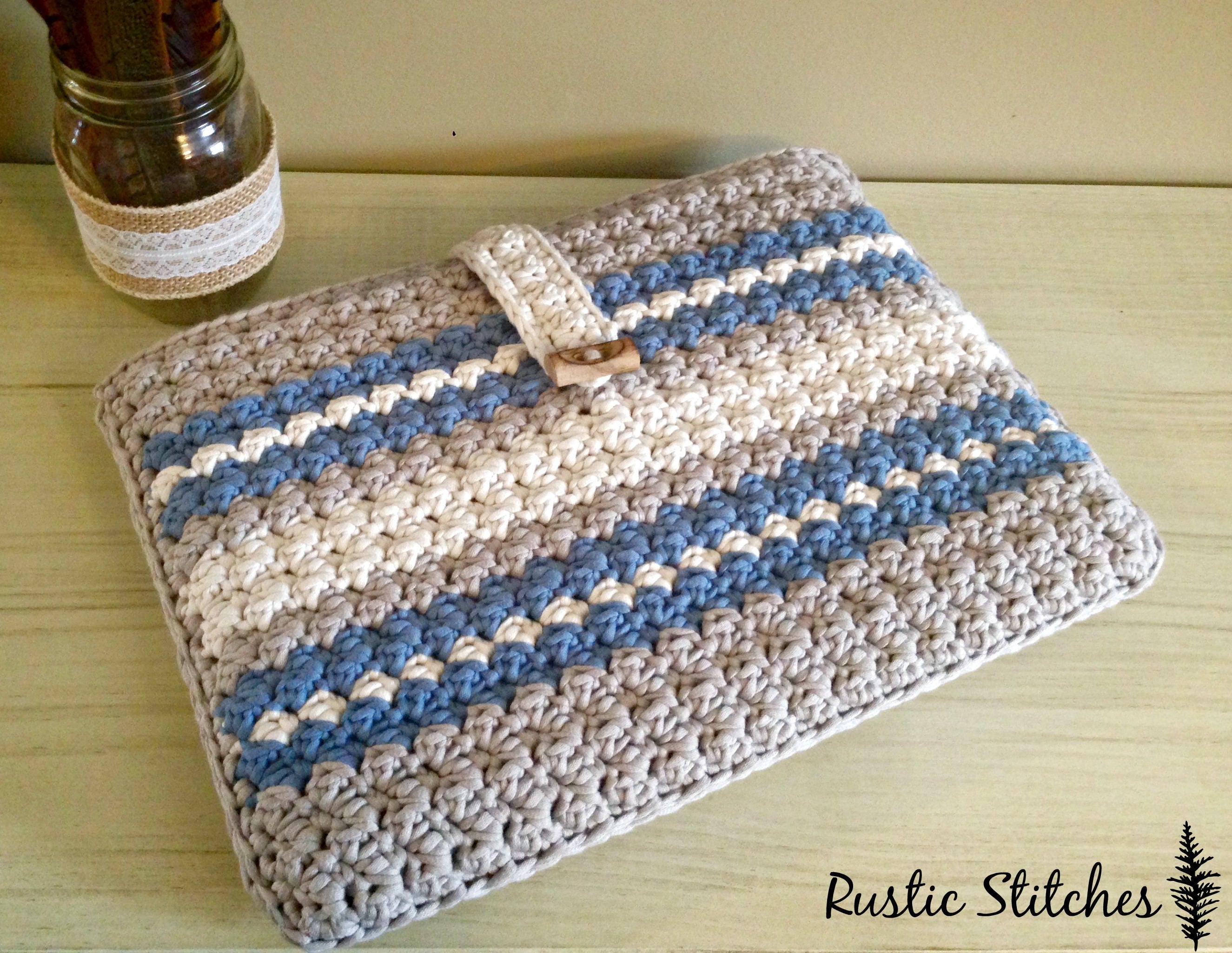 Crochet Laptop Case PDF Pattern