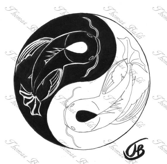 Yin and yang Pisces