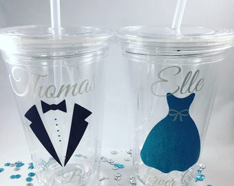 Ring Bearer Tumbler, Flower Girl Tumbler, Bridal Party Gift, Personalized Wedding Tumbler, Personalized Ring Bearer or Flower Girl Cup