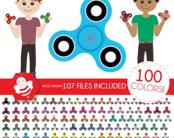 Fidget spinner clipart, spinners clip art, spinner fidget toy, kids toy spinner, children toy, fidget spinner madness, Scrapbooking, CL0034