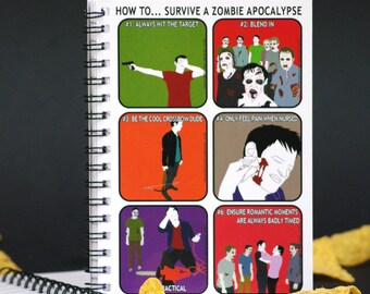 Funny Notebook - How to survive a Zombie Apocalypse
