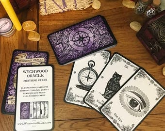 Wychwood Oracle Fortune Cards. Oracle Cards. Fortune Telling Cards. Oracle Deck. Tarot Alternative. Fortune Teller. Clairvoyant. Lenormand.