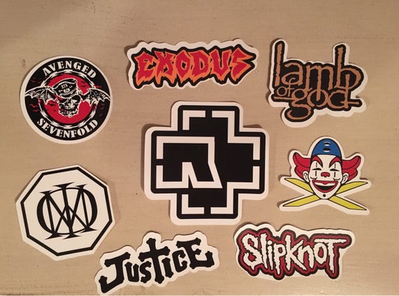 Metal Band Stickers