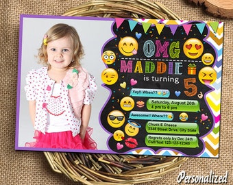Emoji Invitation Emoji Birthday Emoji Birthday Invitations Emoji Party Emoji Printable Emoji Invitations Emoji Birthday Card Emoji