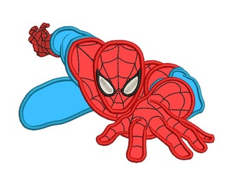 Spiderman Applique Embroidery Design - 4 SIZES