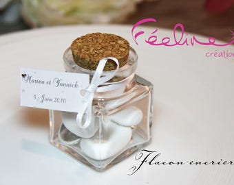 Container candle glass Inkwell with Cork to customize