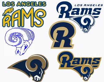 Los Angeles Rams Svg Files, Football Clipart, La Rams, Svg Cameo, Rams Football, Cricut Files, Football Svg Designs, Screen Printing, SVG-35
