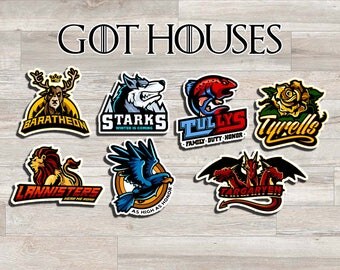 Game Of Thrones Decal Vinyl Sticker Game Of Thrones Car Sticker Car Bumper Sticker Stark Window Sticker Laptop Sticker Targaryen Logo bn668