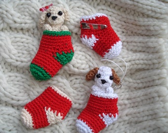 Cell Phone Strap, Crochet Puppy Cell Phone Charm, Crochet Puppy Brooch, Crochet Puppy Charm, Cell Phone Accessories, Christmas gift