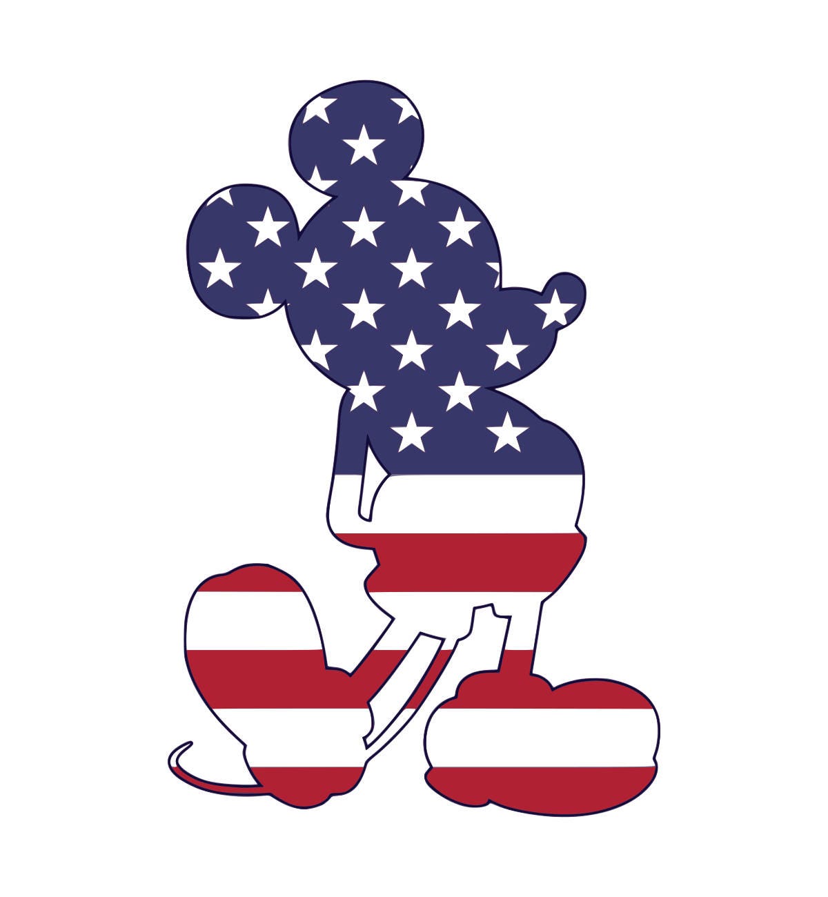 Download Mickey Mouse SVG American flag svg Mickey mouse head svg