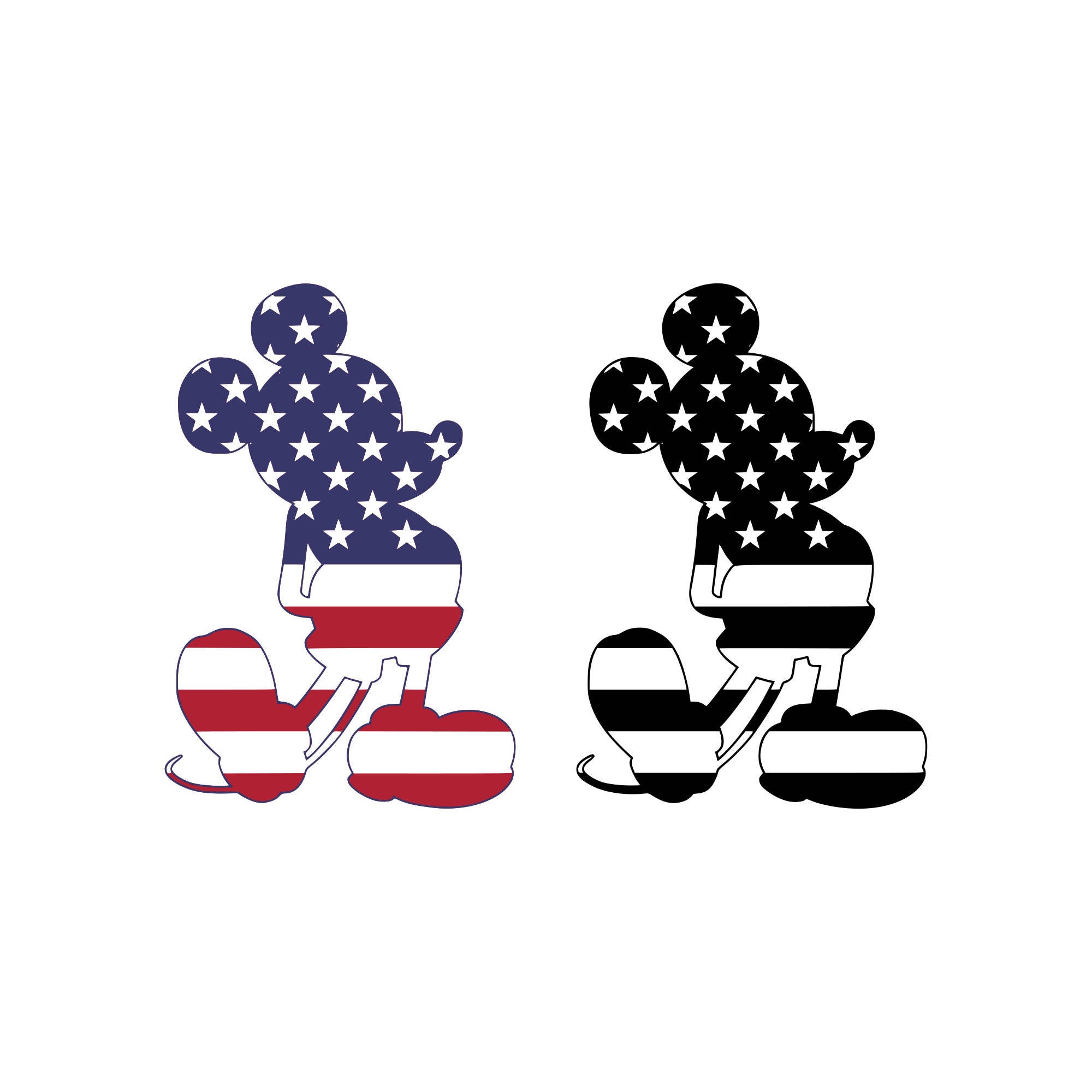 Download Mickey Mouse SVG American flag svg Mickey mouse head svg