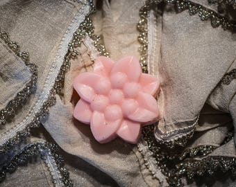 Strawberry Cream - All Natural Handmade Flower Soaps - Strawberry Soap, Cream Soap, Soft Soap