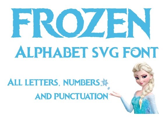 Download Frozen Font SVG Frozen Alphabet SVG Disney Font SVG