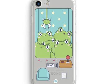 Cute Clear Case for Iphone and Samsung -UFO Kaeru