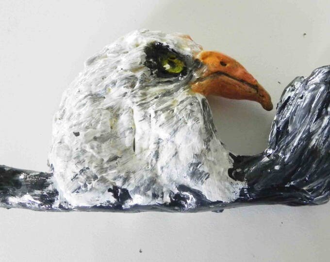 Handmade Ceramic Collective Mean Eagle Head Smoke-able Pipe Original Piece Handmade by Gennaro Rango, Original piece.